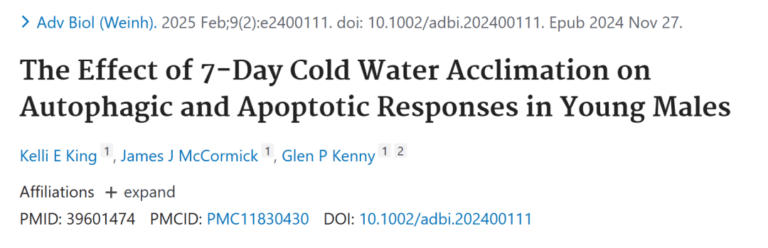 University of Ottawa Study – Ice Baths Good for Autophagy