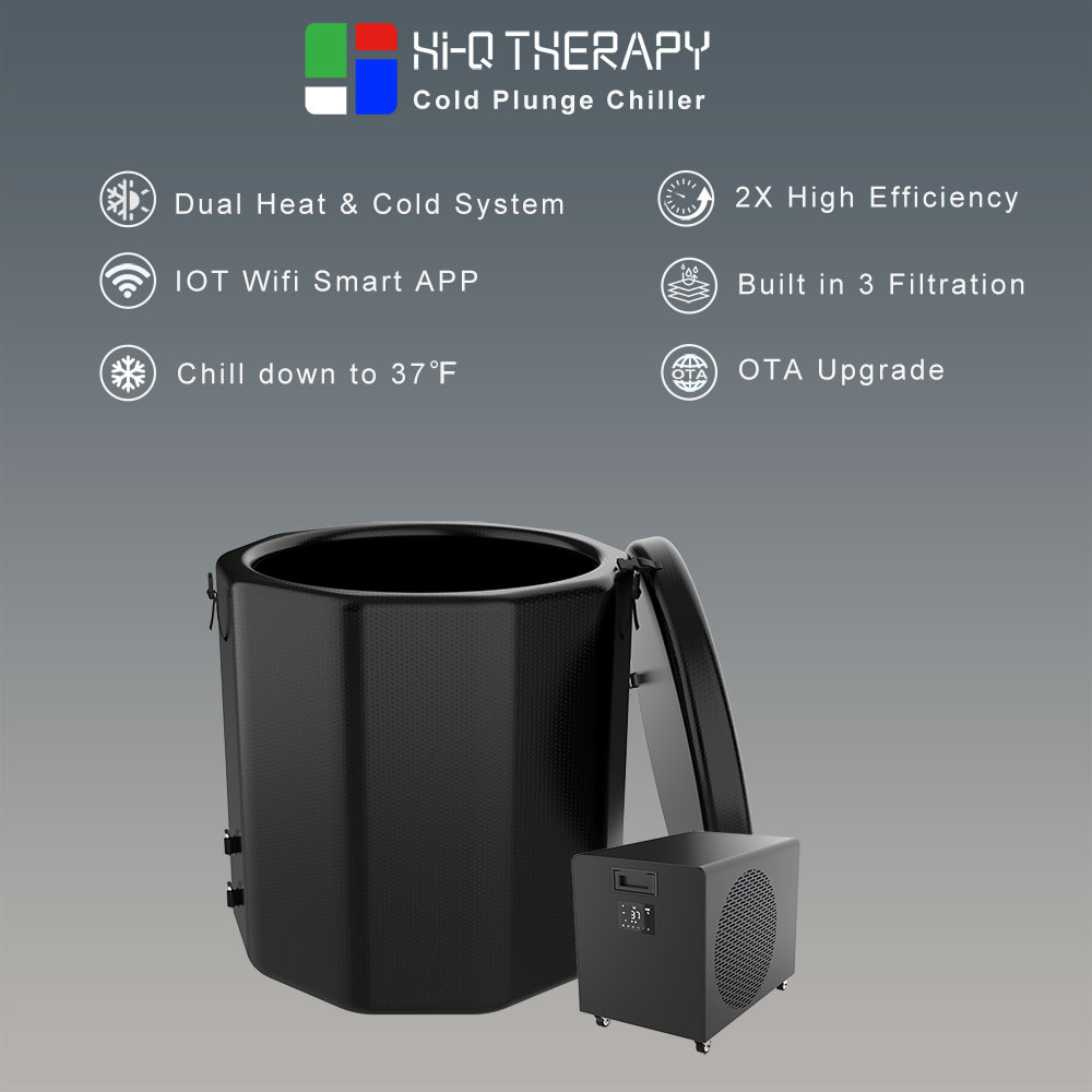 Large Capacity All In One Cold Plunge Tub With Chiller
