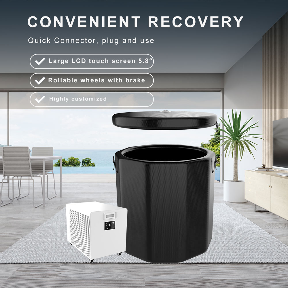 Large Capacity All In One Cold Plunge Tub With Chiller