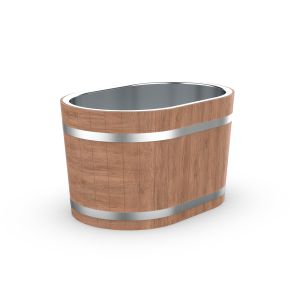 Premium Wood Barrel Ice Bath Tub